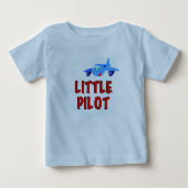 T-shirt Pour Bébé Petit pilote (Devant)
