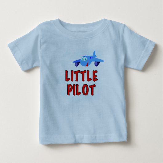 T-shirt Pour Bébé Petit pilote (Devant)