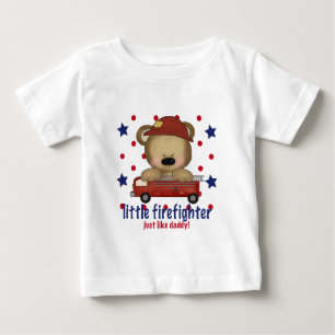 T-shirt Pour Bébé Petit Pompier Comme Papa