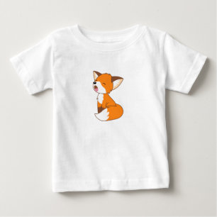 T-shirt Pour Bébé Petit renard endormi