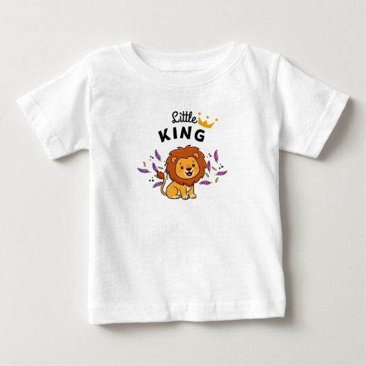 T-shirt Pour Bébé Petit roi conçu (Devant)