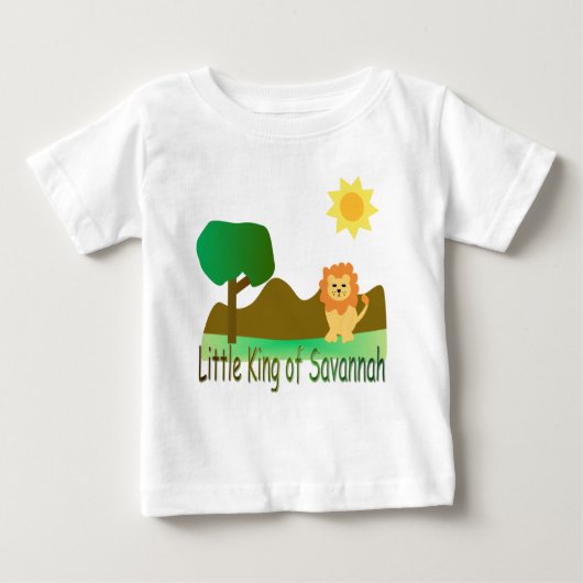 T-shirt Pour Bébé Petit roi de la savane (Devant)