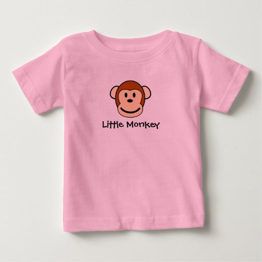 T-shirt Pour Bébé Petit singe (Devant)