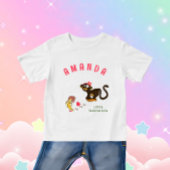 T-shirt Pour Bébé Petit singe