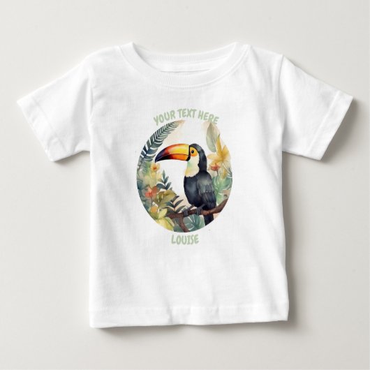 T-shirt Pour Bébé Petit Toucan Tee personnalisé (Devant)