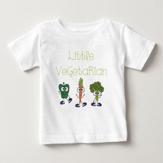 T-shirt Pour Bébé Petit végétarien (Devant)