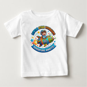 T-SHIRT POUR BÉBÉ PETIT VOYAGEUR D'ÉTOILE