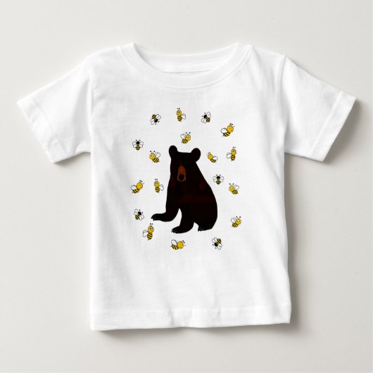T-shirt Pour Bébé Petite abeille au miel (Devant)