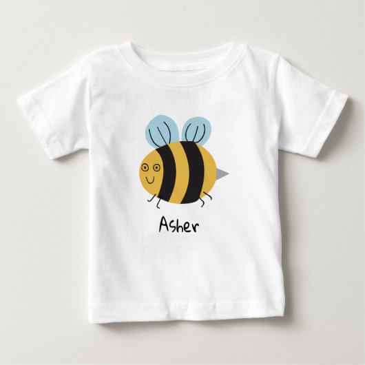 T-shirt Pour Bébé Petite abeille personnalisée (Devant)