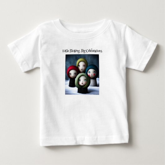 T-shirt Pour Bébé Petite bénédiction, grandes célébrations (Devant)