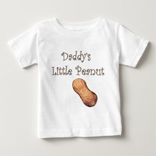 T-shirt Pour Bébé Petite cacahuète de papa (Devant)