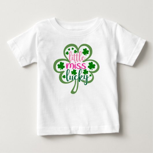 T-shirt Pour Bébé Petite Chanceuse (Devant)