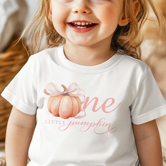 T-shirt Pour Bébé Petite chemise Citrouille 1er Anniversaire