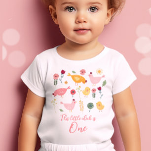 T-shirt Pour Bébé Petite Chemise de poussette Ferme de Pâques 1er an
