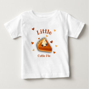 T-shirt Pour Bébé Petite Citrouille Pie Automne