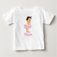 Petite danseuse brune tutu rose