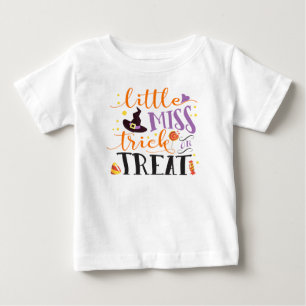 T-shirt Pour Bébé petite demoiselle trick or treat halloween mignon