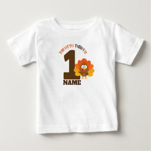 T-shirt Pour Bébé petite dinde de la chemise d'anniversaire de Thank