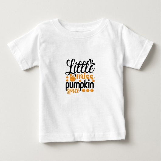 T-shirt Pour Bébé Petite épice citrouille (Devant)