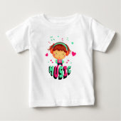 T-shirt Pour Bébé Petite fille avec musique (Devant)