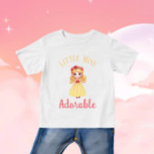 T-shirt Pour Bébé Petite fille avec robe jaune