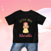 T-shirt Pour Bébé Petite fille avec robe jaune