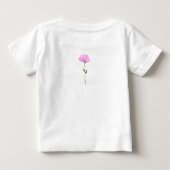 T-shirt Pour Bébé Petite fille d'anniversaire florale Fleur sauvage (Dos)