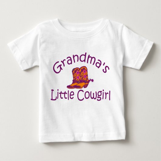 T-shirt Pour Bébé Petite fille de grand-mère (Devant)