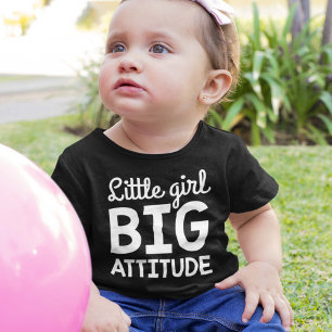 T-shirt Pour Bébé Petite fille Grande attitude