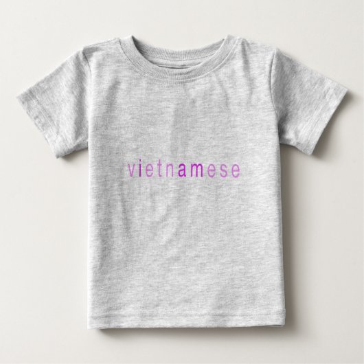 T-shirt Pour Bébé Petite fille "Je suis vietnamienne" (Devant)
