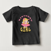 T-shirt Pour Bébé Petite fille mignonne (Devant)