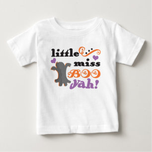 T-shirt Pour Bébé petite mademoiselle boo yah halloween mignon