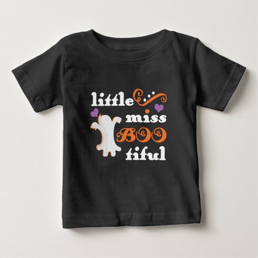 T-shirt Pour Bébé petite miss bootiful halloween mignon (Devant)