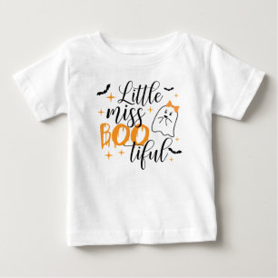 T-shirt Pour Bébé Petite Miss Bootiful, Halloween, Mignonne Fantôme