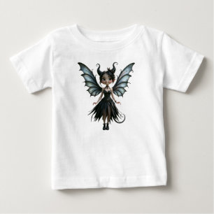 T-shirt Pour Bébé Petite Ombre Lunaire, la Fée Gothique Mignonne