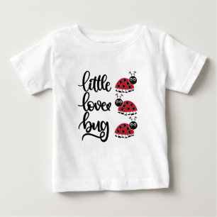 T-shirt Pour Bébé Petite petite fille d'amour mot art filles