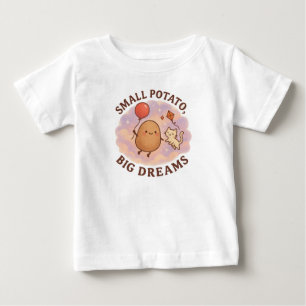 T-shirt Pour Bébé Petite Pomme de Terre Grands Rêves – Motivation Mi