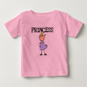 T-shirt Pour Bébé Petite princesse (Devant)