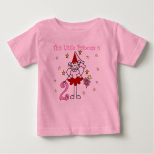 T-shirt Pour Bébé Petite princesse 2ème anniversaire