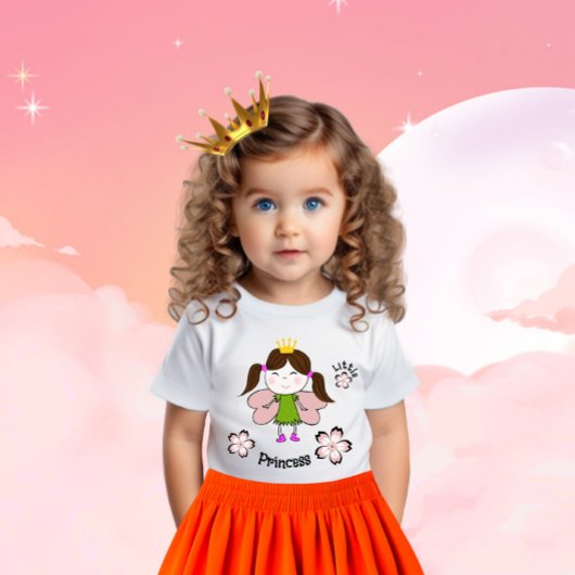 T-shirt Pour Bébé Petite princesse amusante