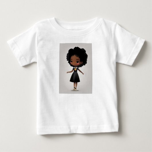T-shirt Pour Bébé Petite princesse Grenouille (Devant)