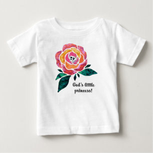 T-shirt Pour Bébé Petite princesse Modern Toddler Ruffle Tee de Dieu