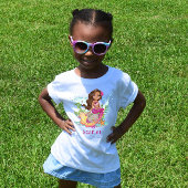 T-shirt Pour Bébé Petite Sirène Brown rose personnalisée T-Shir bébé