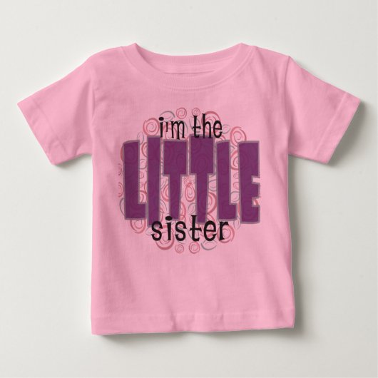 T-shirt Pour Bébé petite soeur (Devant)