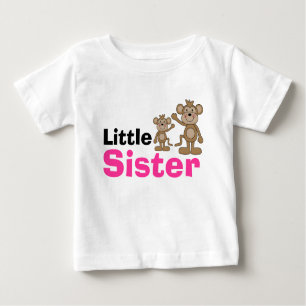 T-shirt Pour Bébé Petite soeur de singe mignon