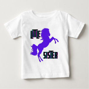 T-shirt Pour Bébé Petite soeur Pony pourpre