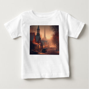 T-shirt Pour Bébé Petite ville de Noël 4