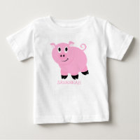 Petits Cochons Roses Personnalisés pour Filles