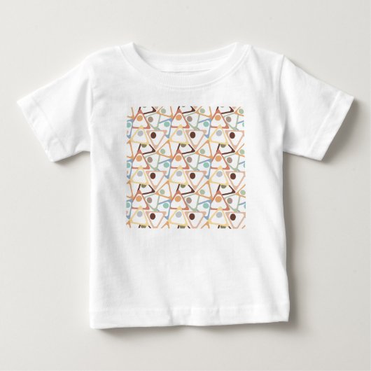 T-shirt Pour Bébé Petits Triangles Pastel (Devant)