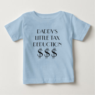 T-SHIRT POUR BÉBÉ PEU D'ABATTEMENT FISCAL DU PAPA